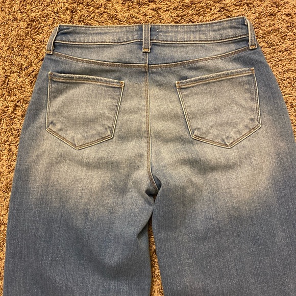 L'Agence Womens Blue Light Wash Striped High Rise Straight Leg Jeans Size 27 - Picture 9 of 9